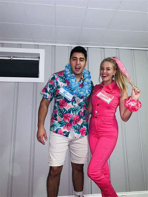 barbie and ken couple costume|barbie and ken theme outfit.